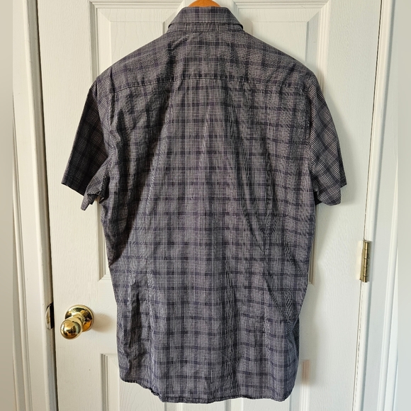 Ryan Seacrest Distinction Shirt Men's Grey Plaid Size L - Picture 3 of 5